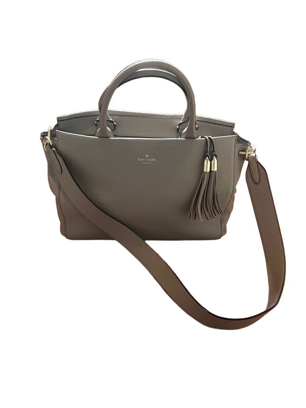 Kate Spade Grey Atwood Place Larson Crossbody Bag - Picture 7 of 16